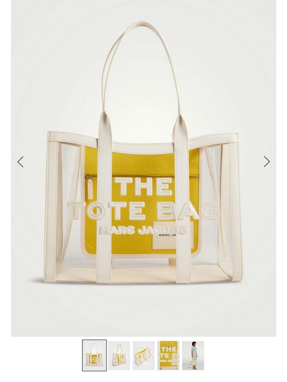 Marc Jacobs the PVC Tote with dust bag